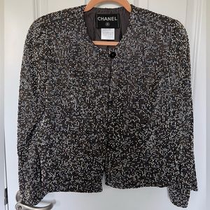 Chanel Spring 1999 Hand Embroidered Beaded Jacket FR40